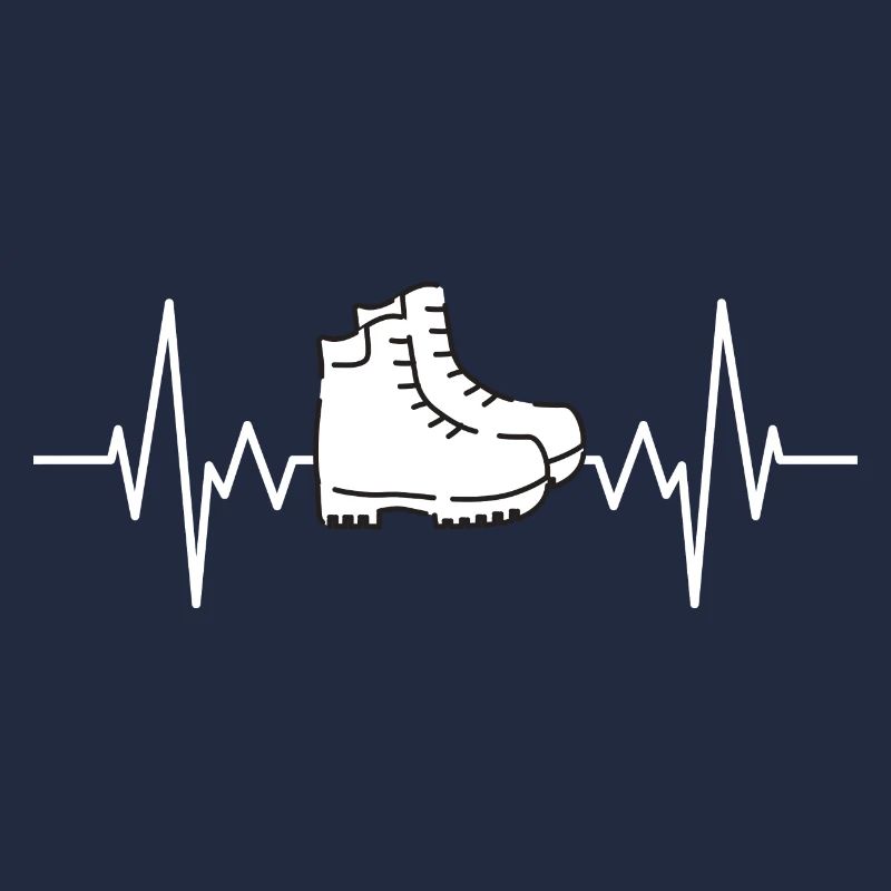 Wanderschuhe Berge Geschenk Herzschlag Wandern