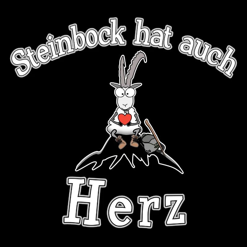 Steinbock hat Herz