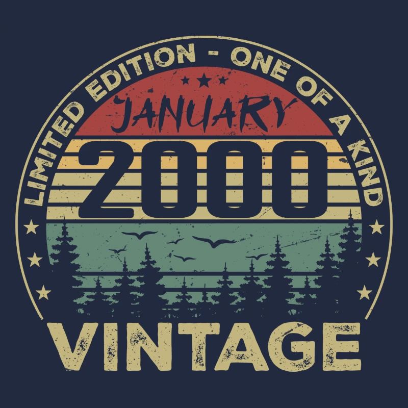 Vintage January 2000 Birthday January 2000