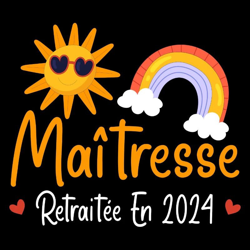 Maitresse retraitée 2024 cadeau maîtresse d'école