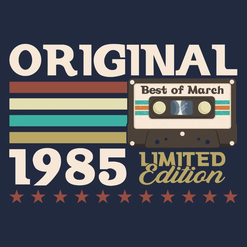 40e anniversaire mari mars 1985 Mixtape Cassette