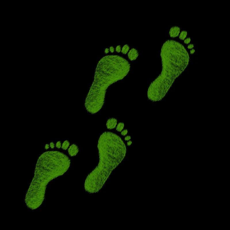Pieds vert Aller cadeau impression idée de cadeau