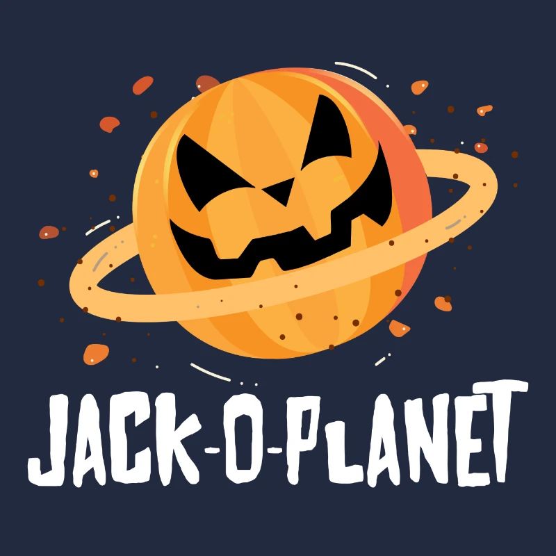 Halloween Pumpkin Face Jack-O-Planet