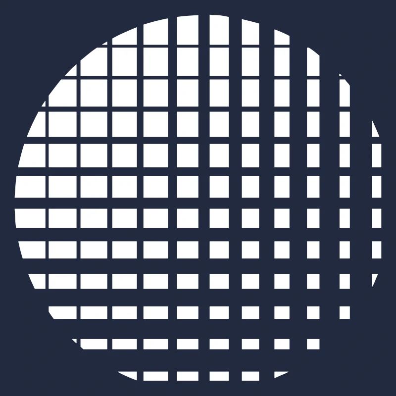Cercle composé de plusieurs carrés
