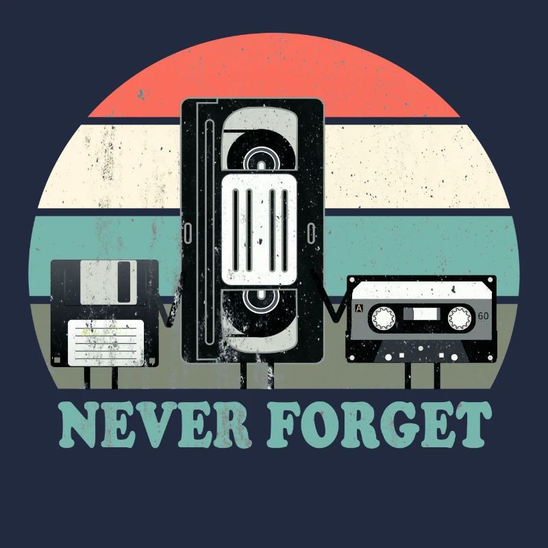 Never Forget-VHS, Cassette, Disquette Disc-Old School