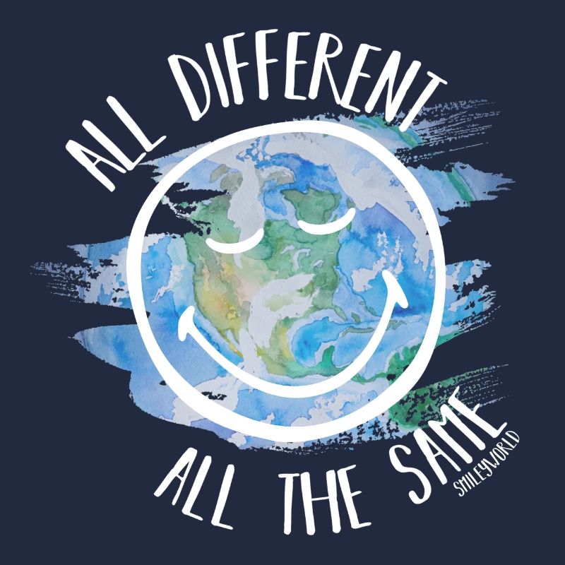 All Different All the Same Smileyworld white