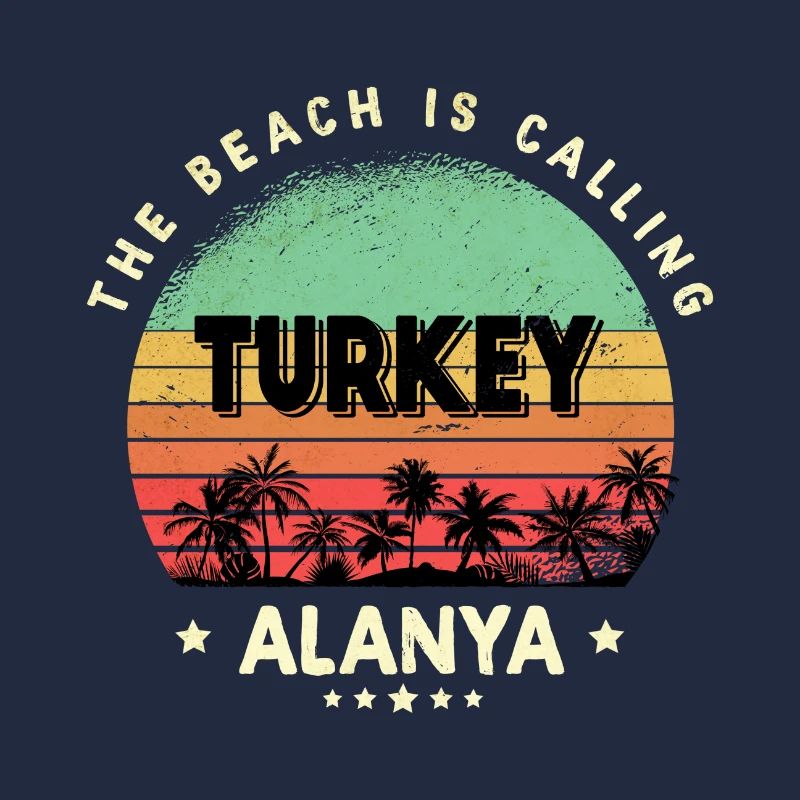 Alanya Turkey Vintage Beach Design