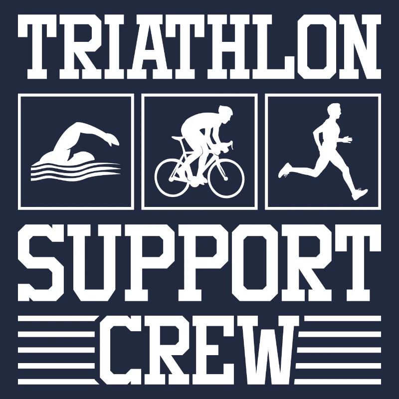 Triathlon Support Crew Natation Cyclisme Course à pied