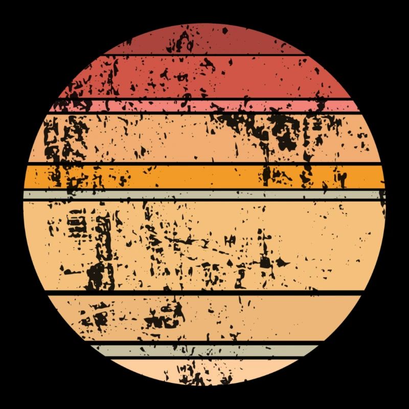 Retro Sunset Hintergrund Kreis