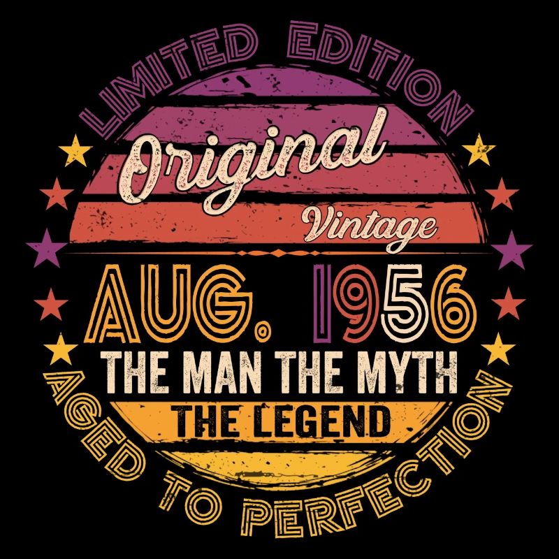 Original August 1956 66. Geburtstag Geschenk