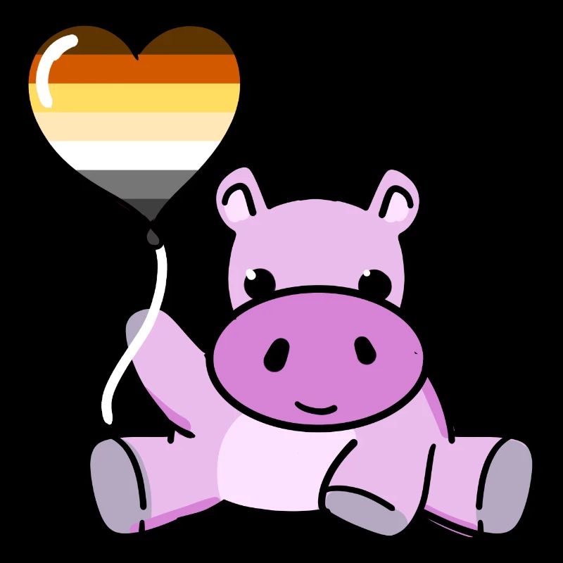 Hippo Balloon Gay Bear Pride