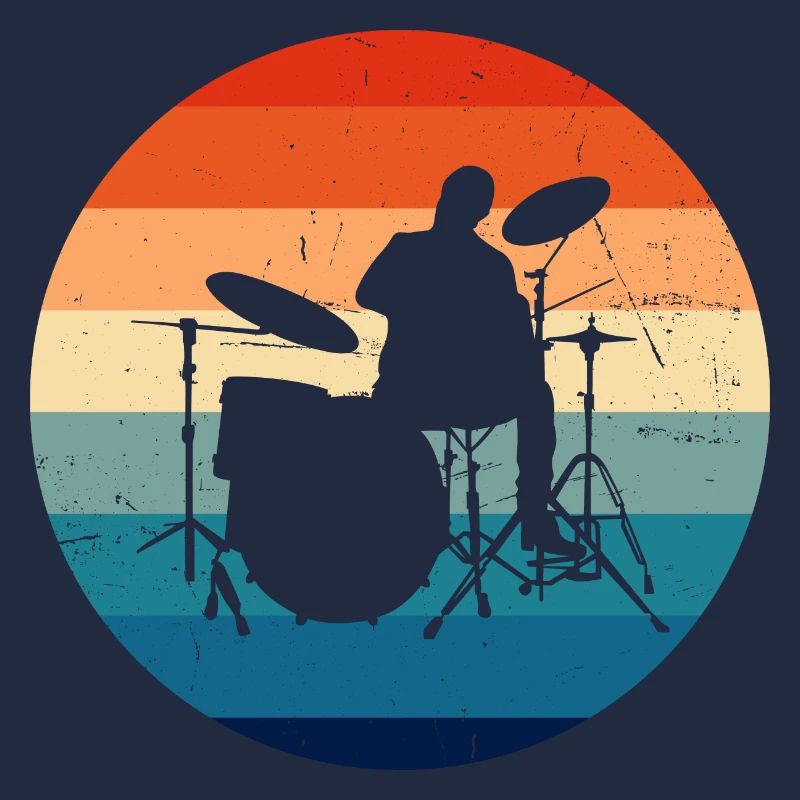 Kit de batterie Ladies Drummer Drummer