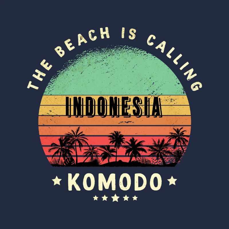 Design de plage Komodo Indonésie