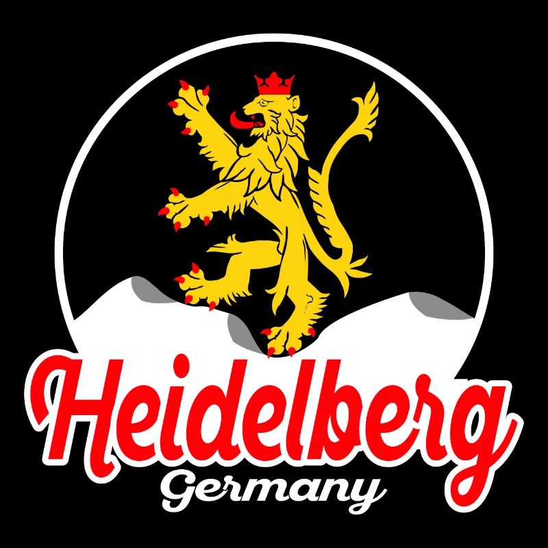 Heidelberg Lion Germany - Dark Vintage