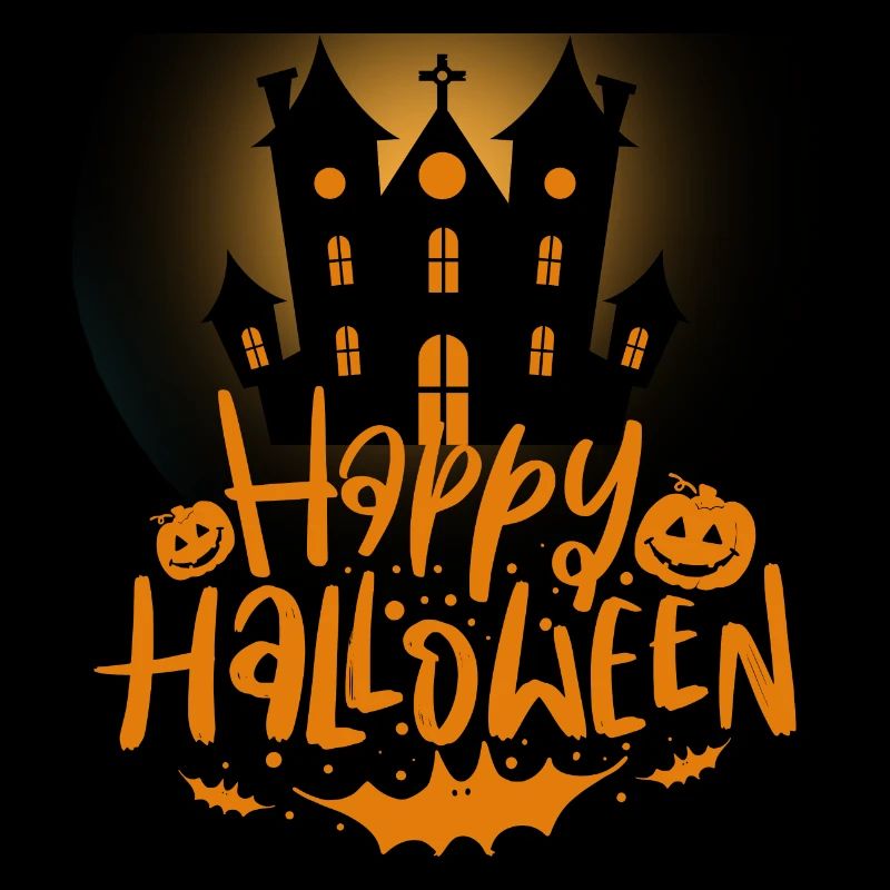 Halloween Gruselig Friedhof Mond Hexe Vampire