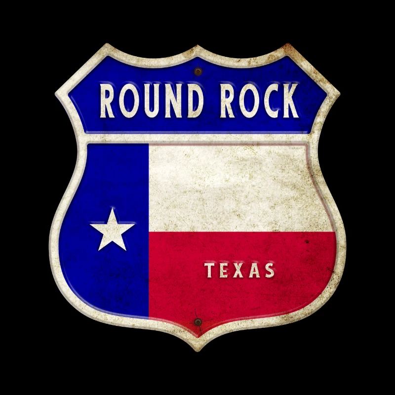 Design du drapeau du Texas Round Rock