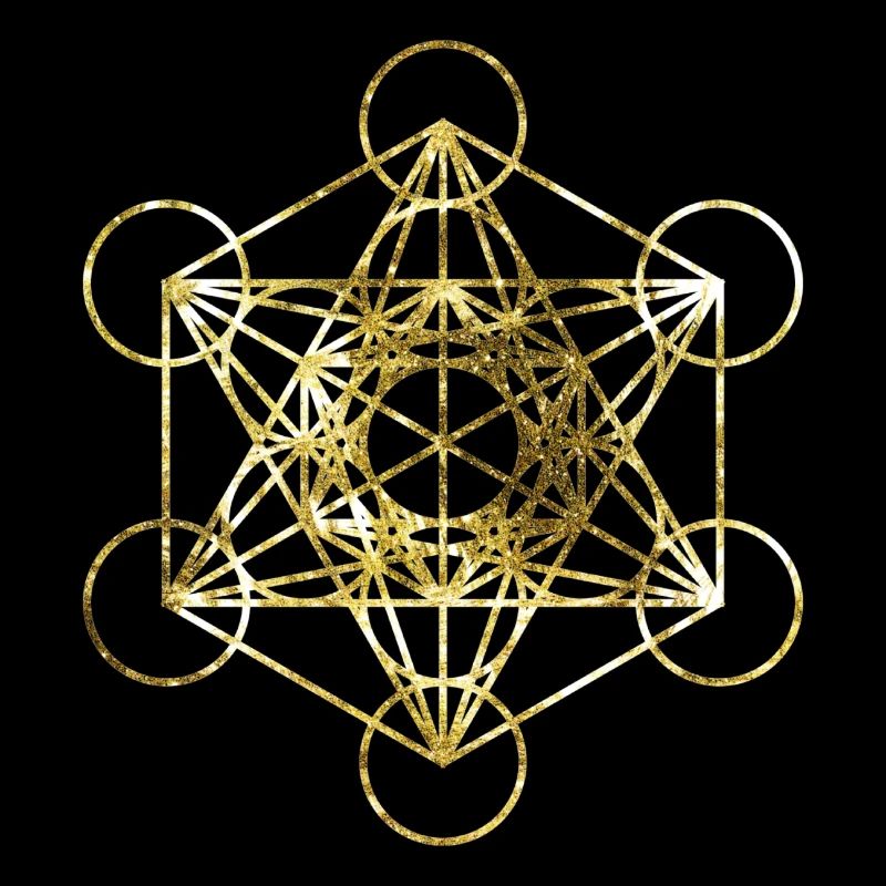 Métatrons Cube Or Géométrie Sacrée