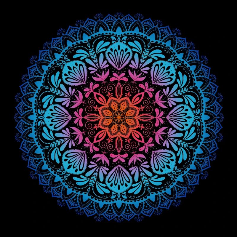 Regenbogen Mandala