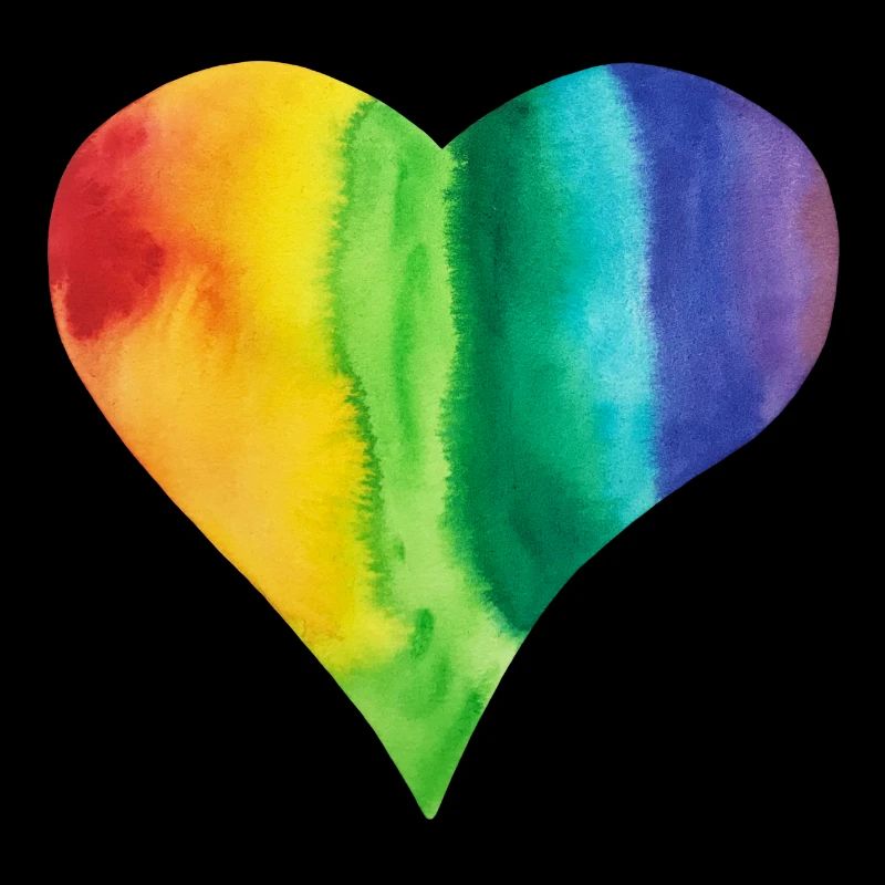Regenbogen Herz LGBTQ+ proud pride bunt Vielfalt