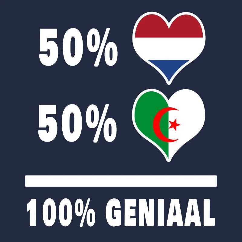 Algérie et Pays-Bas 100% Genius Flag