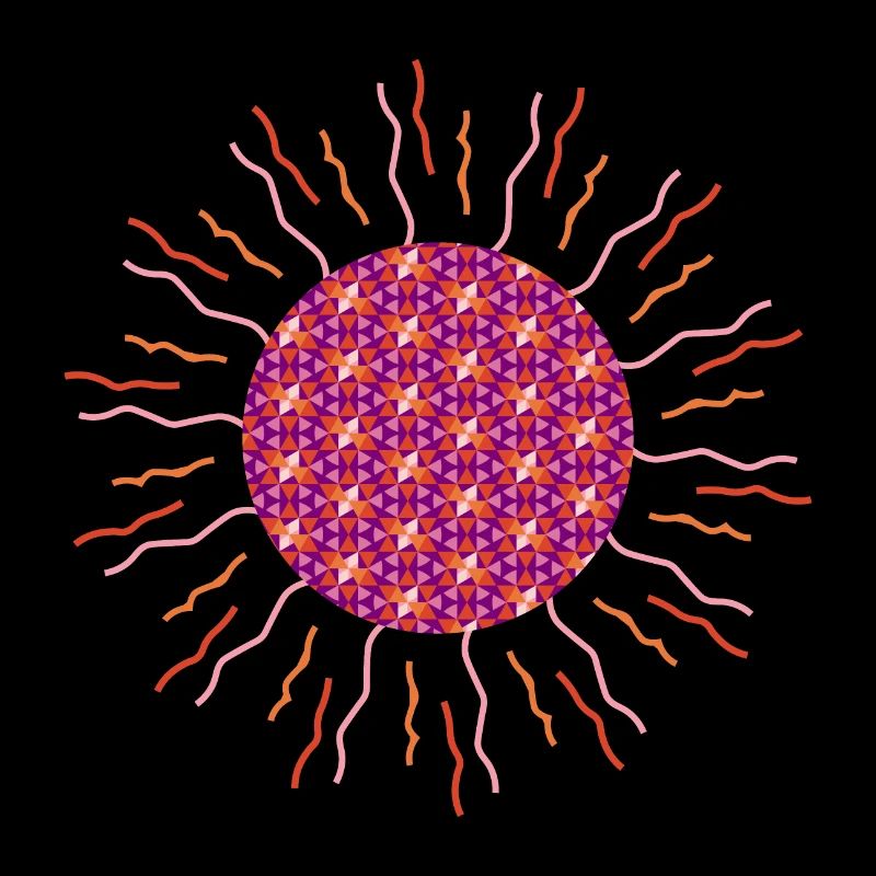 Sun mandala pink