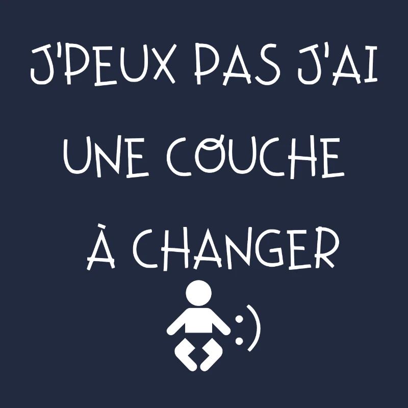 J peux pas j ai une couche à changer