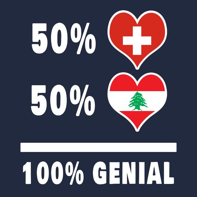 Liban et Suisse 100% Drapeau Génial