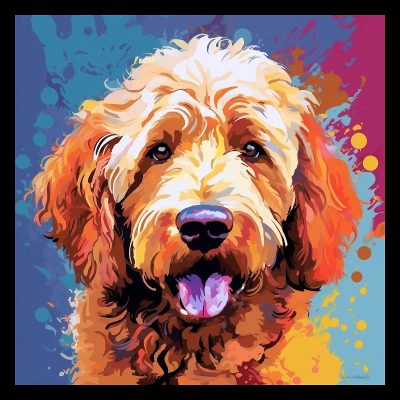 Golden Doodle Pop Art