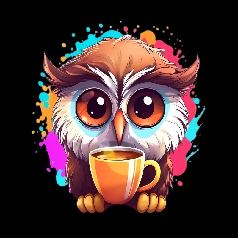 Niedliche Wachsame Eule | Nachtschwärmer Eule