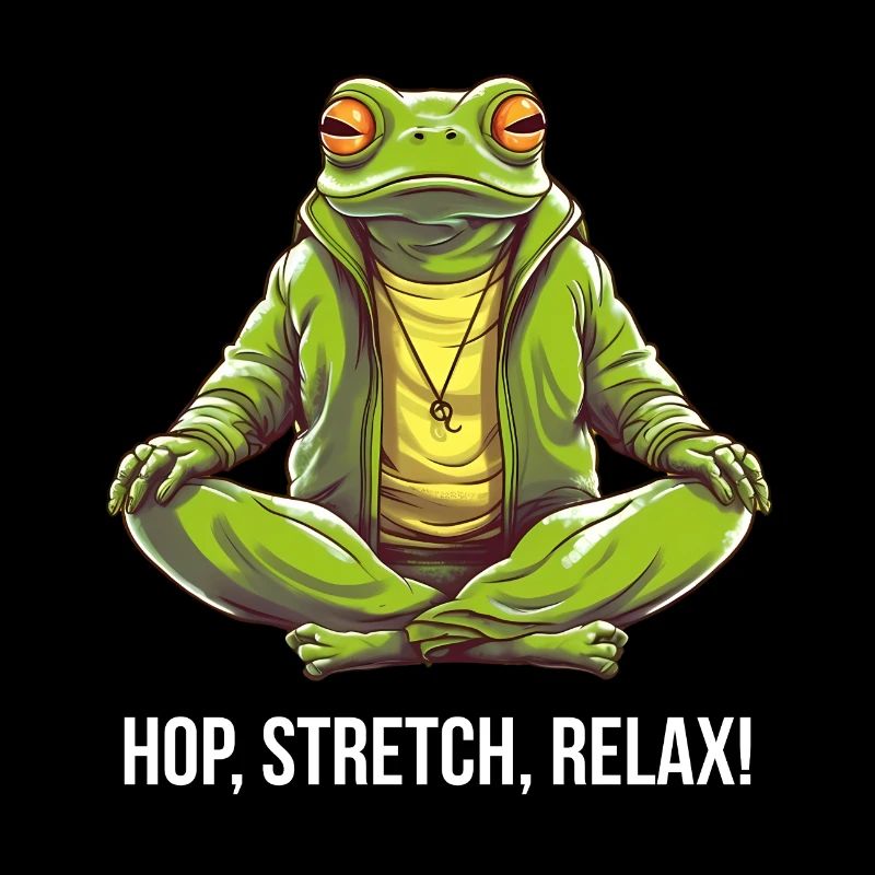 Yoga Meditation Hop Stretch Relax Tee
