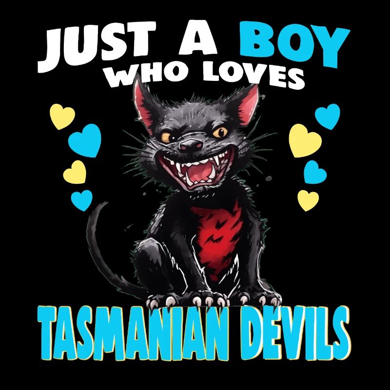 Just a Boy who Loves tasmanian Devils
