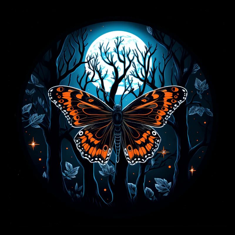 Papillon papillon insecte la nuit
