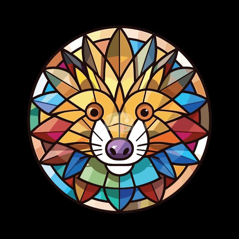 Hérisson Aquarelle colorée Illustration d’animaux
