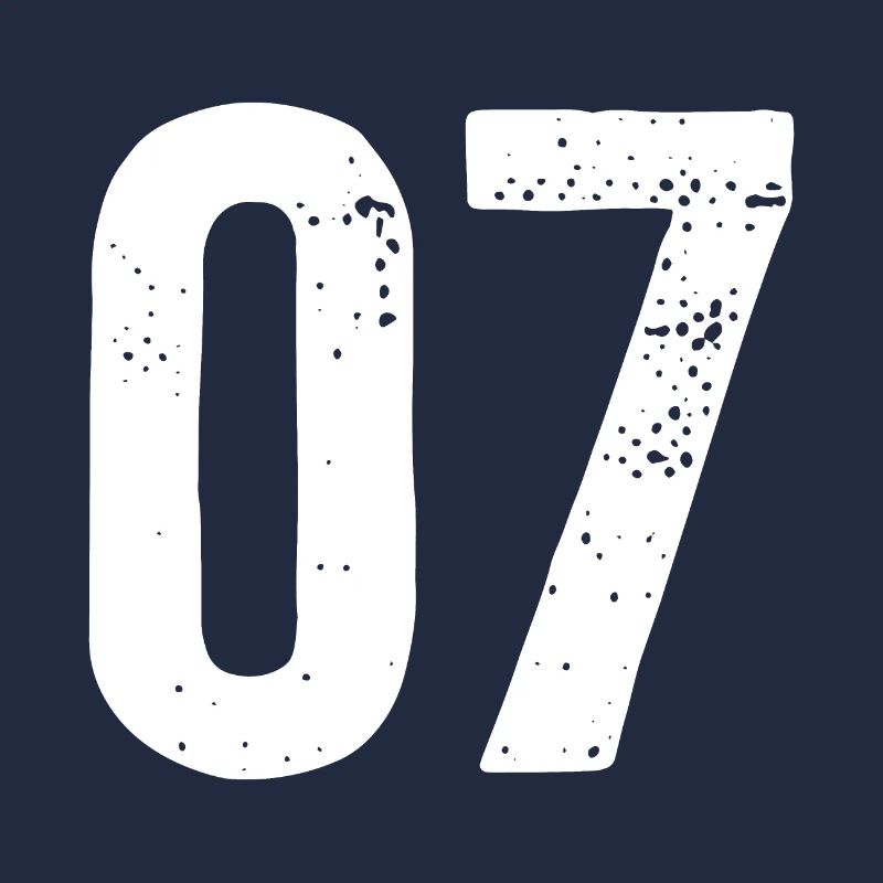 07 Numbers White