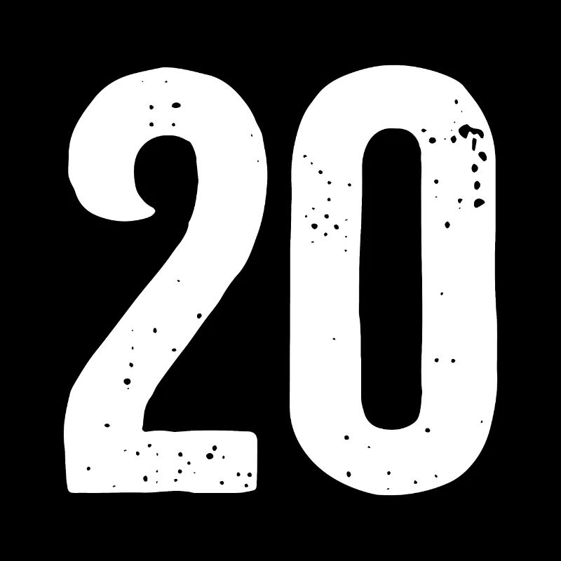 20 numéros blancs