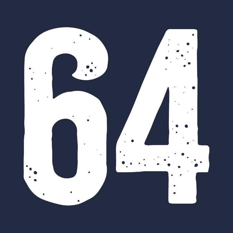 64 Numéros Blanc