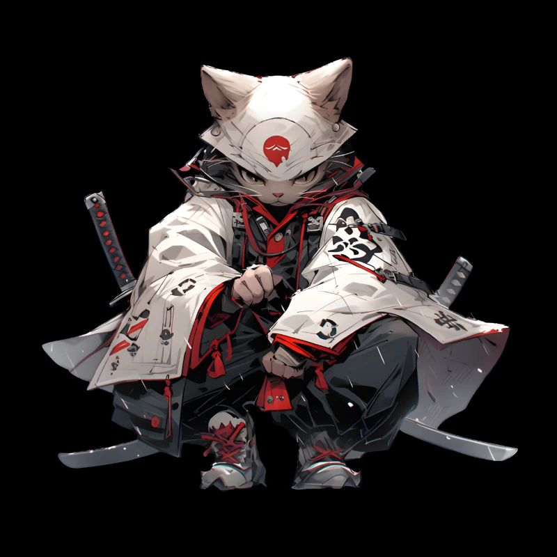 Chat samouraï