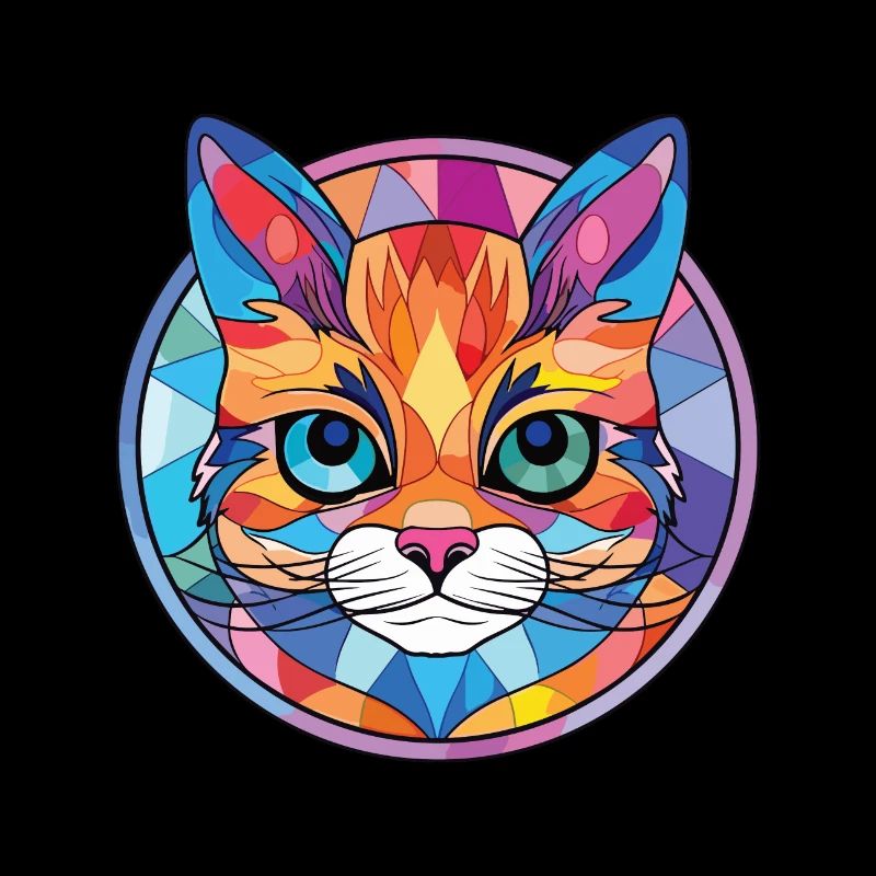 Bambino Cat Breed Illustration aquarelle colorée
