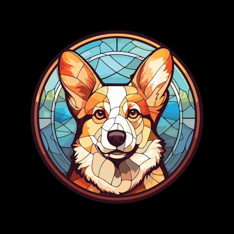 Corgi chien race coloré aquarelle illustration