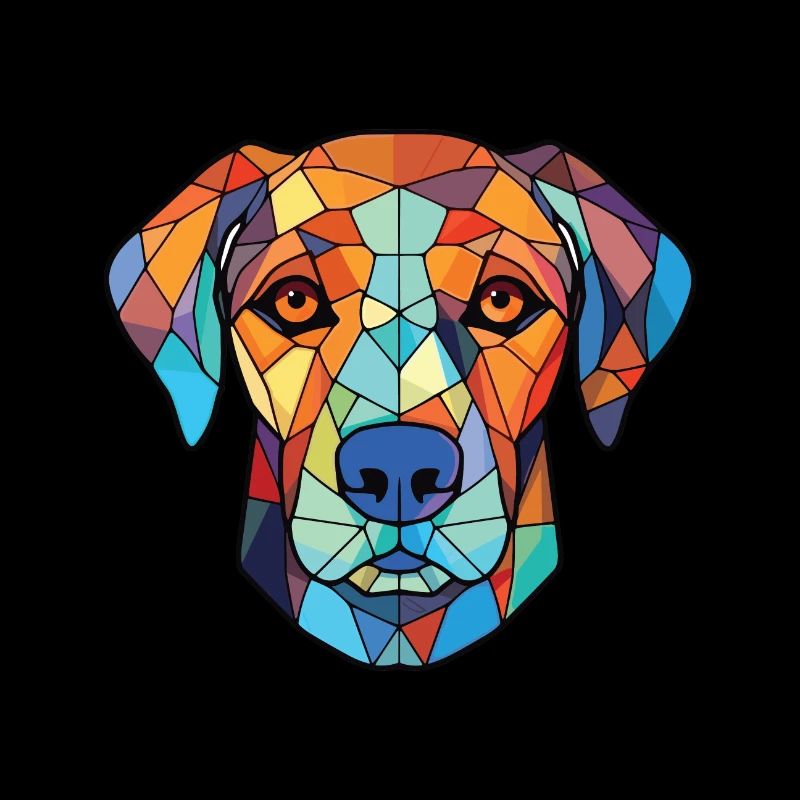 Billy Dog Breed Bunte Aquarell-Illustration