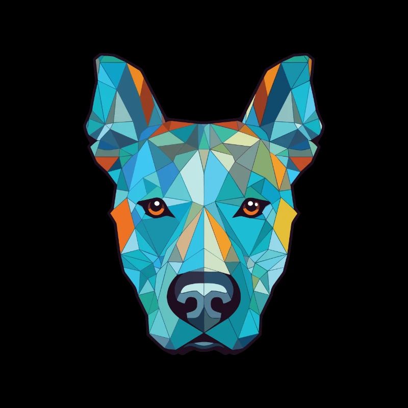 Bleu Thai Ridgeback chien race aquarelle colorée