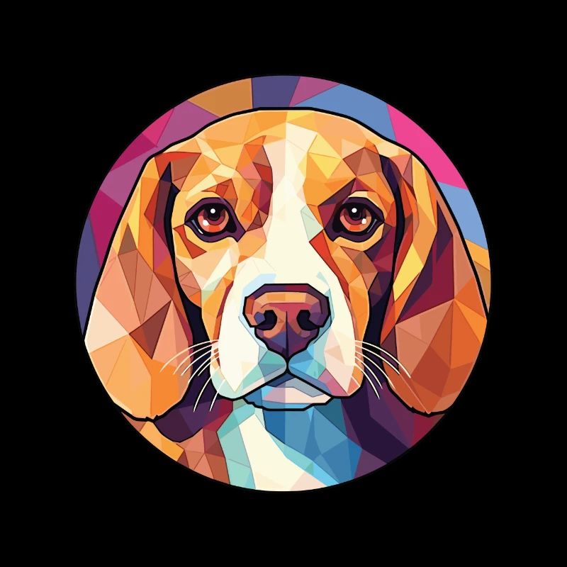 Beagle Hunderasse Bunte Aquarell Illustration