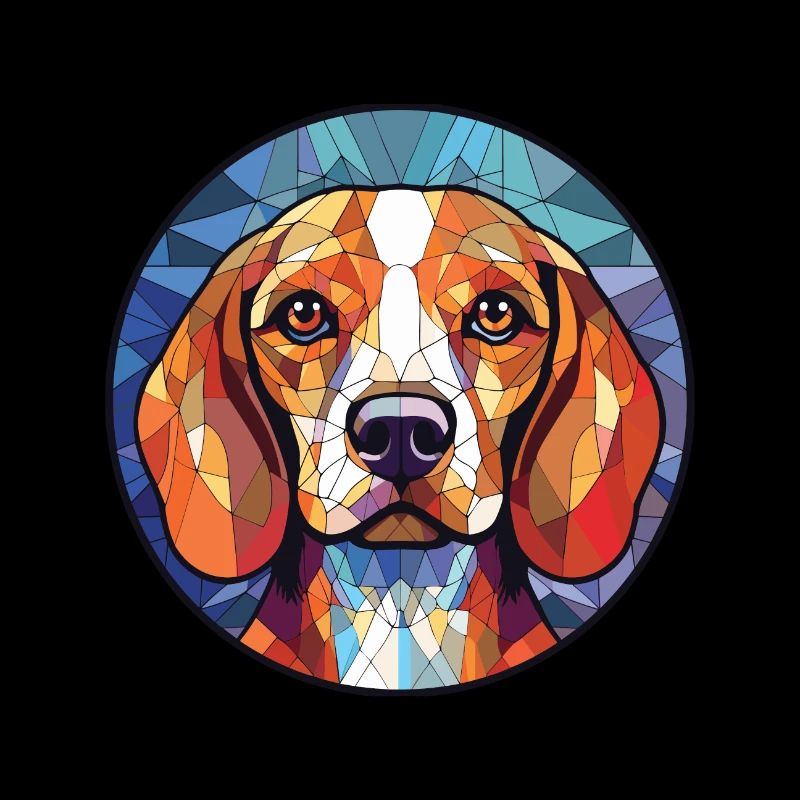Beagle Harrier Hunderasse Aquarell Illustration