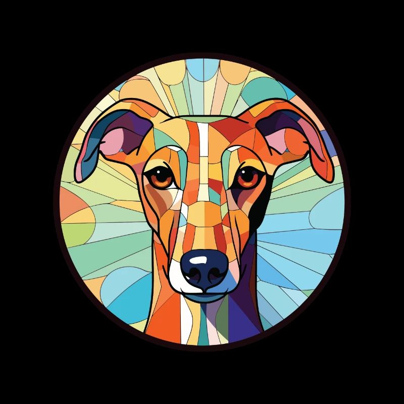 Galgo Español Hunderasse Aquarell Illustration