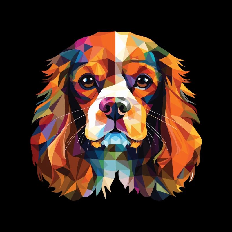 Cavalier King Charles Spaniel Hunderasse Aquarell