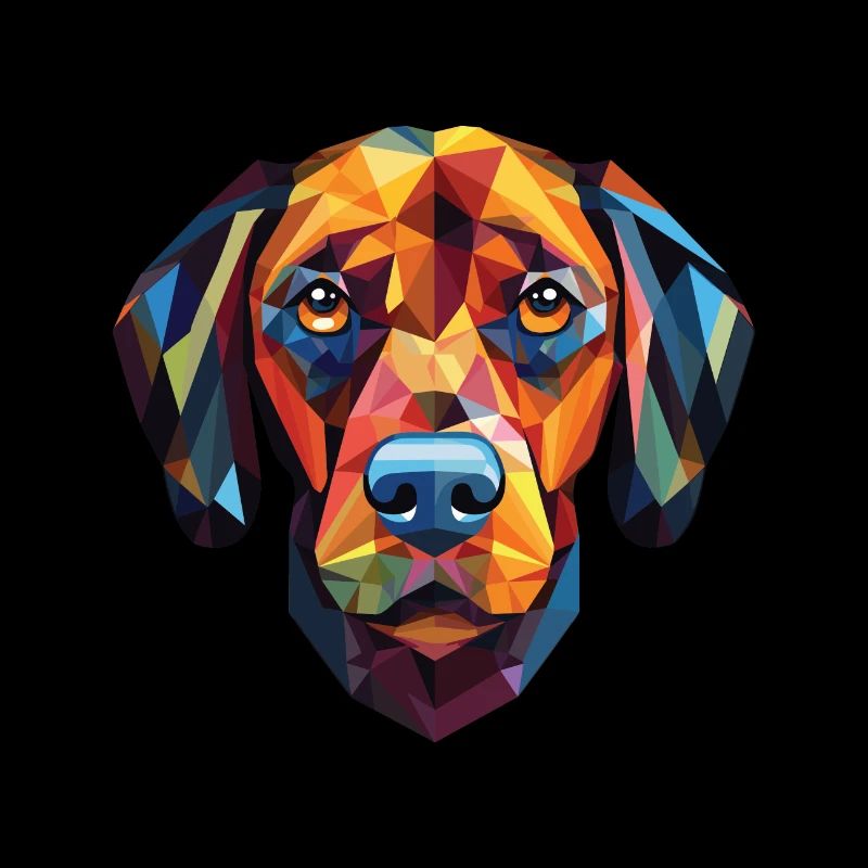 Plott chien race coloré aquarelle illustration