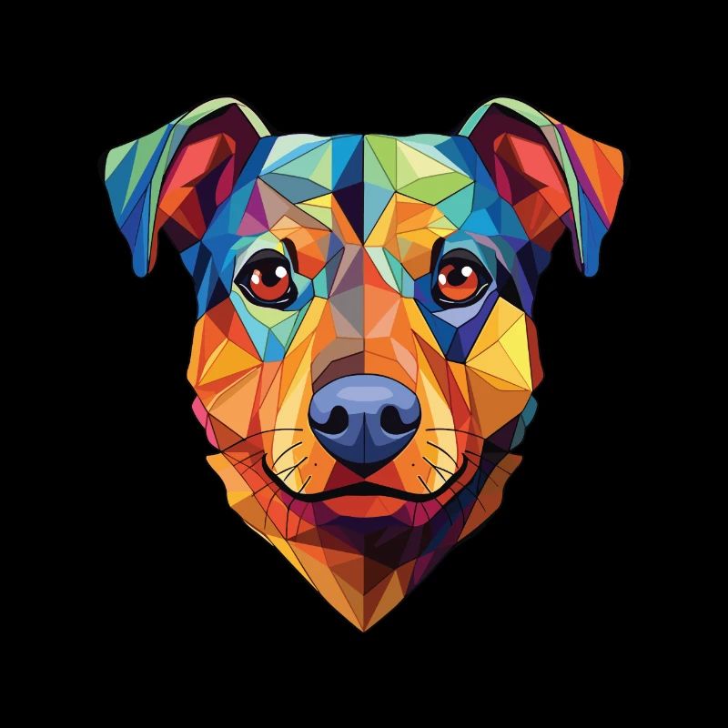 Schweizer Laufhund Hunderasse buntes Aquarell