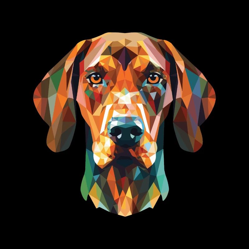 Arbre Tennessee Brindle Coonhound chien aquarelle