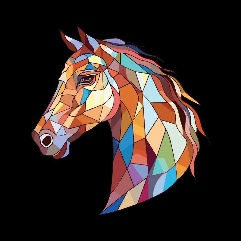 Cheval Aquarelle Colorée Animal Illustration D’animaux De Compagnie