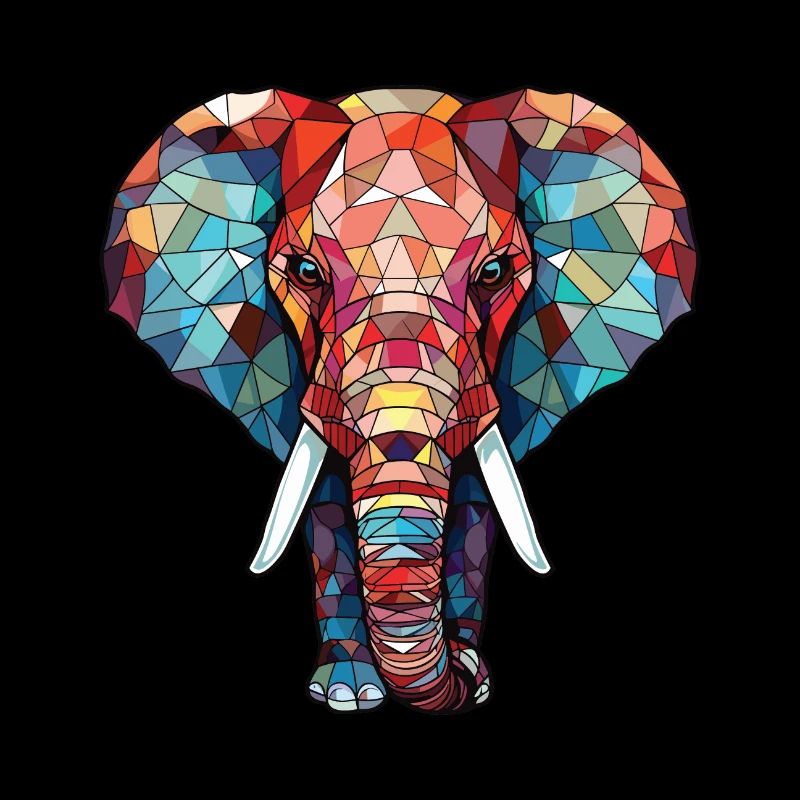 Illustration animale aquarelle colorée d'éléphant